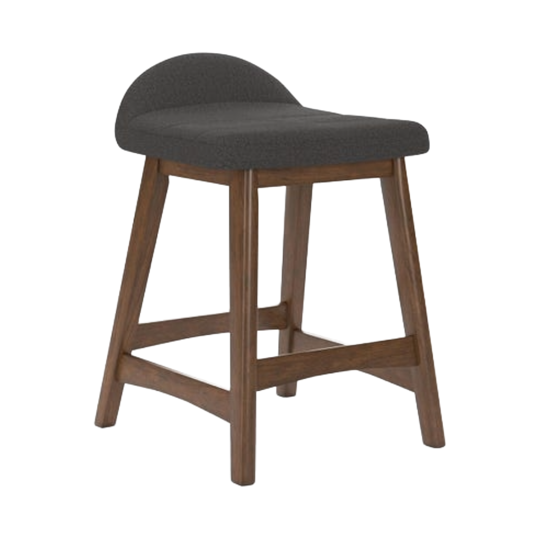 BARSTOOL UPH LYNCOTT CHR/BRN *PS