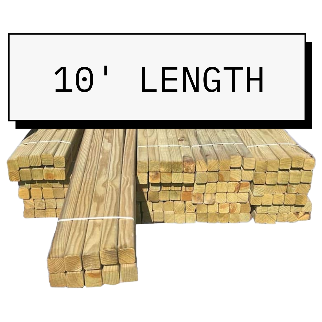 LUMBER TREATED 10" LENGTH
