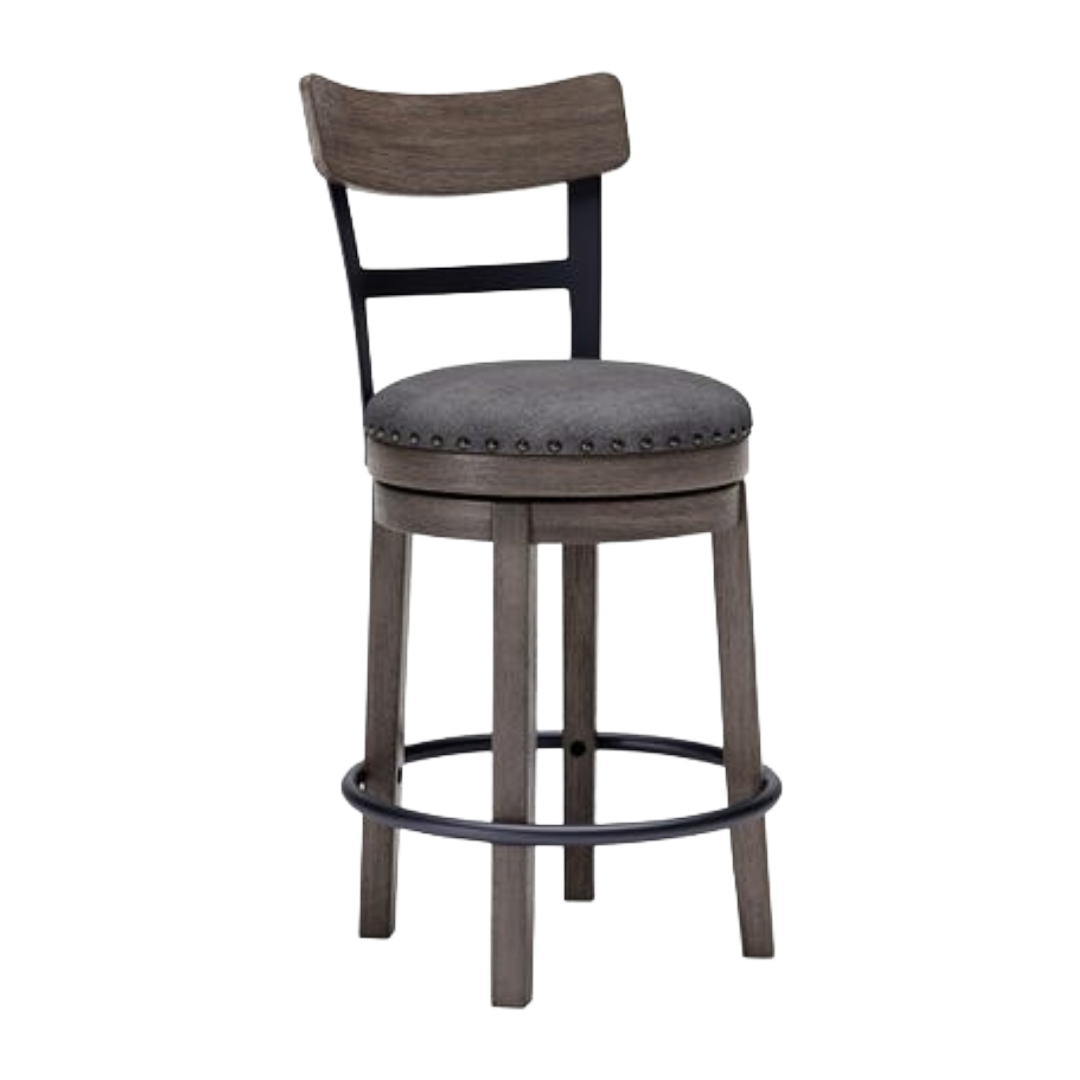 BARSTOOL SWIVEL CAITBRK GRY