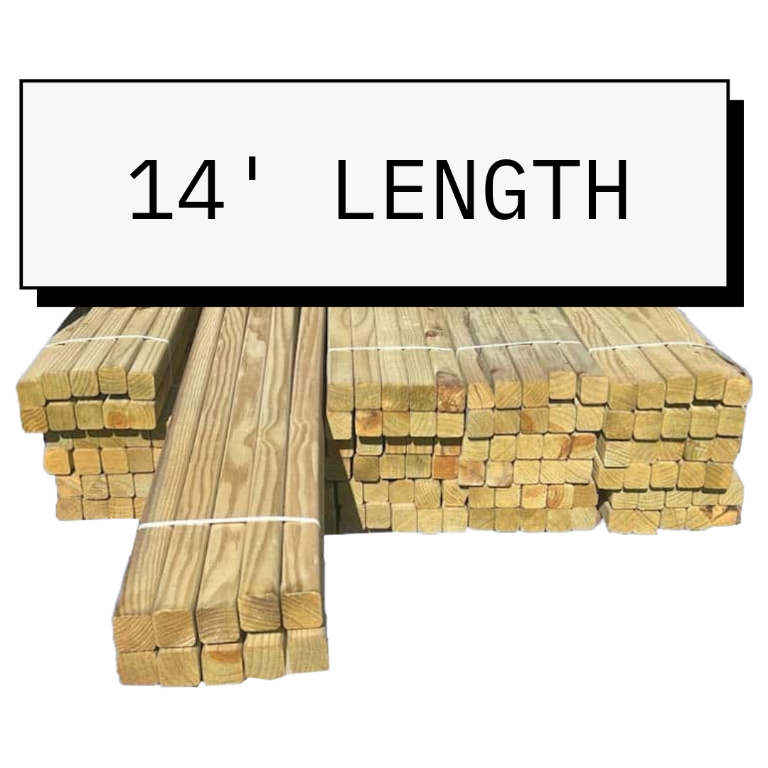 LUMBER TREATED 14" LENGTH