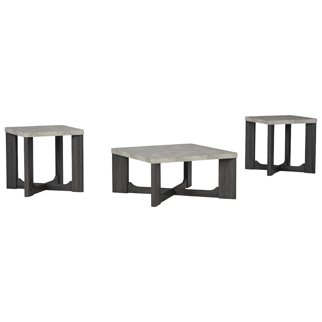 COFFEE TABLE 3PC SHARSTORM GY*PS