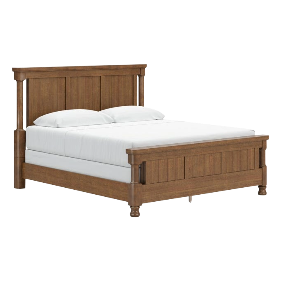 BED FRAME KING CHADWORTH BROWN