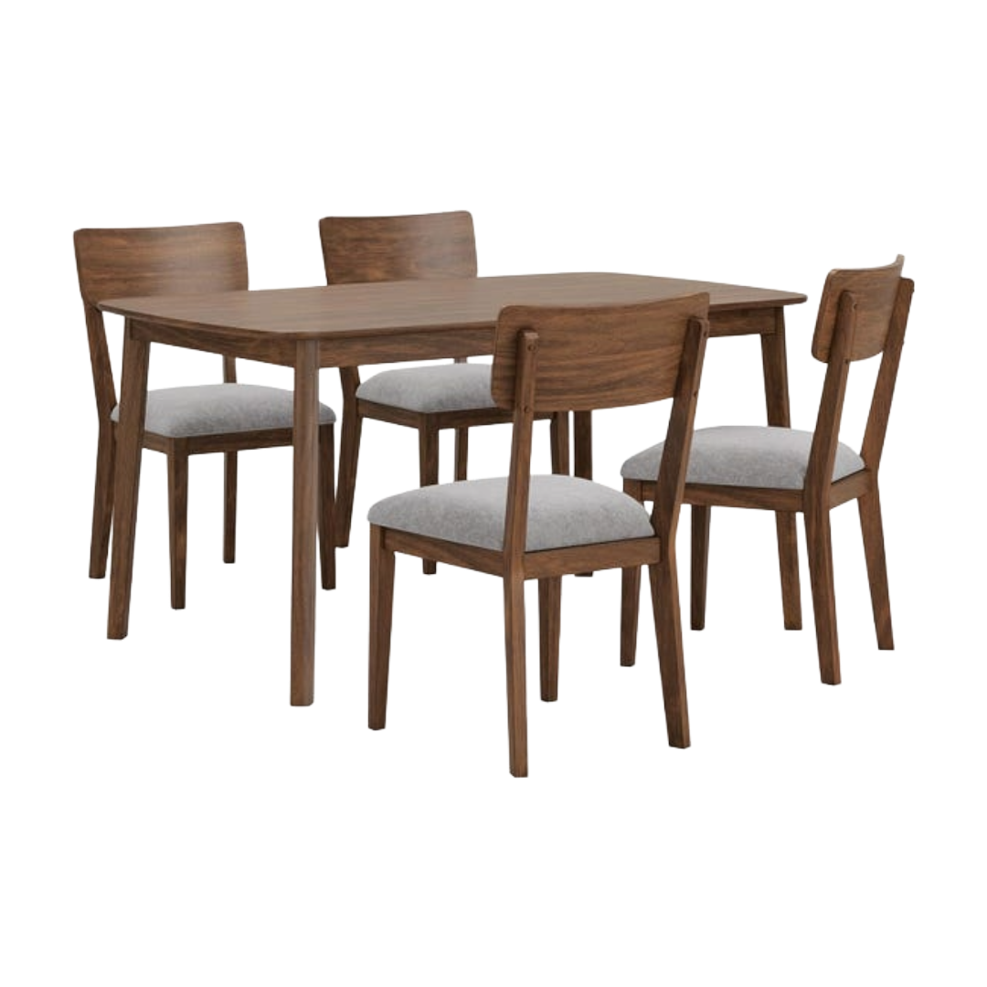 DINING SET W/4CHRS LYNCOT BR *PS