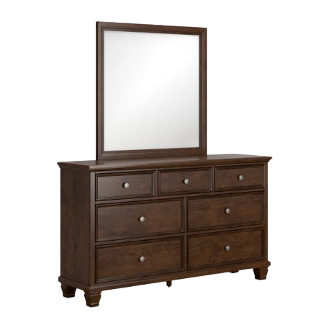 DRESSER W/MIRROR DANABRIN BRN *P