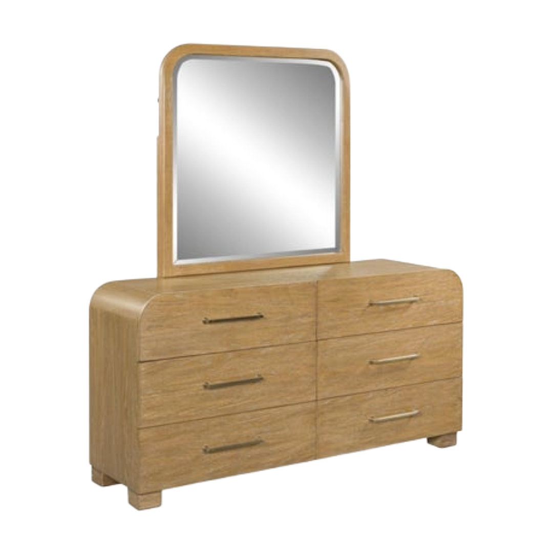 DRESSER W/MIRROR BALAYNIA L.BRN
