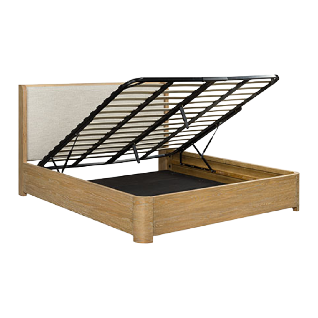 BED FRAME KING LIFT BALAYNIA BRN