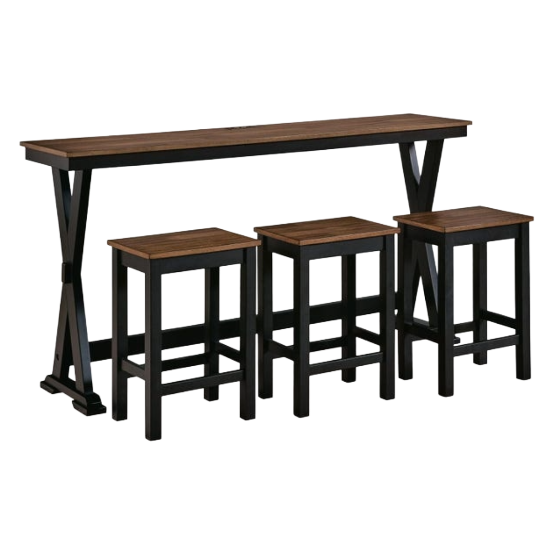 DINING COUNTER W/3STL WILDNR BR