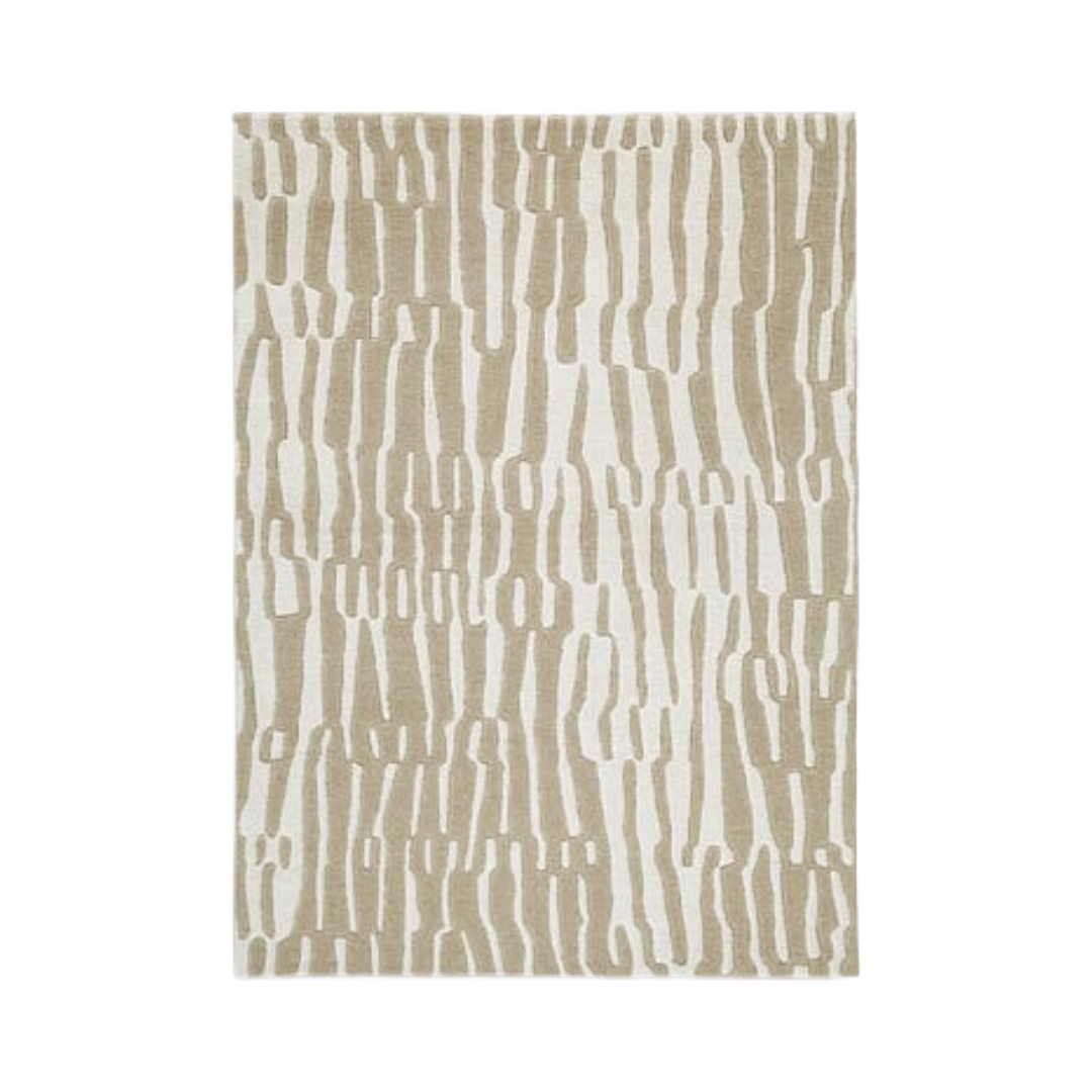 RUG MEDIUM CORRBELL BEI/WHT