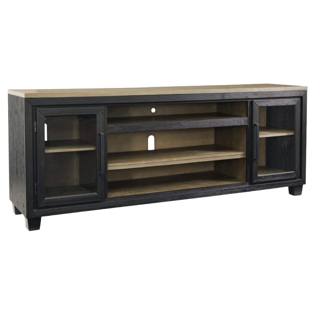 TV STAND 83" FOYLAND BLK/BRN