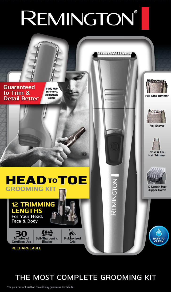 Rechargeable Head-to-Toe Complete Grooming Kit