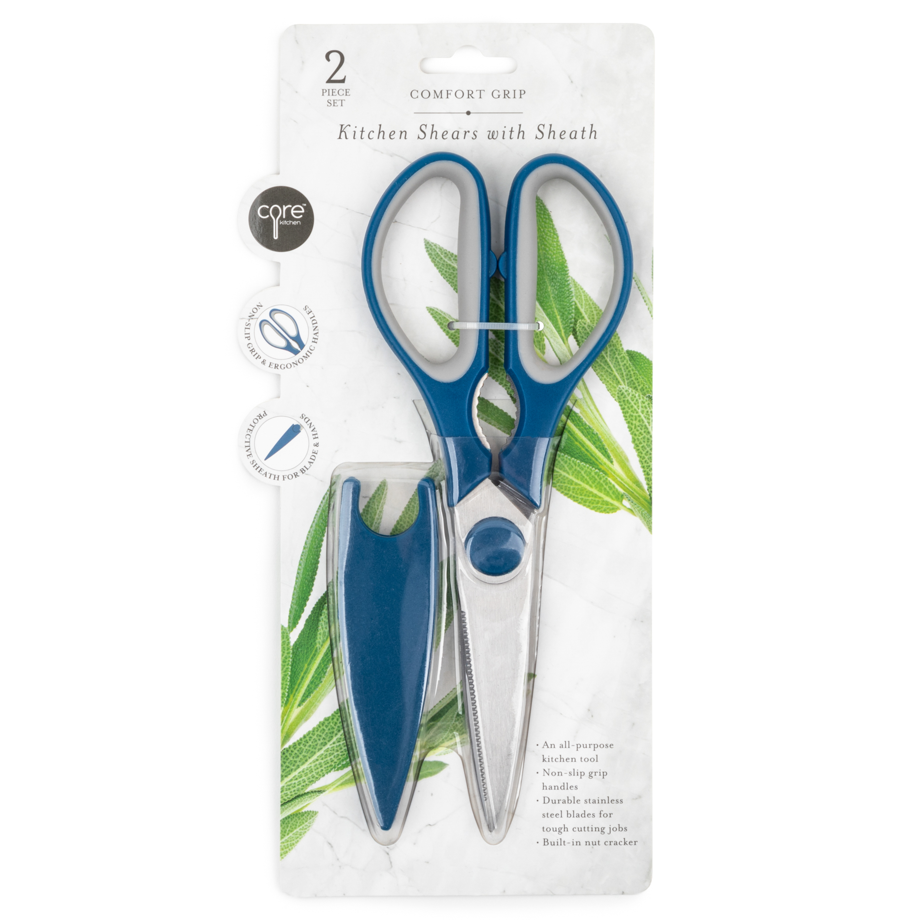 KITCHEN SHEAR W/SHEATH BLU LAPIS