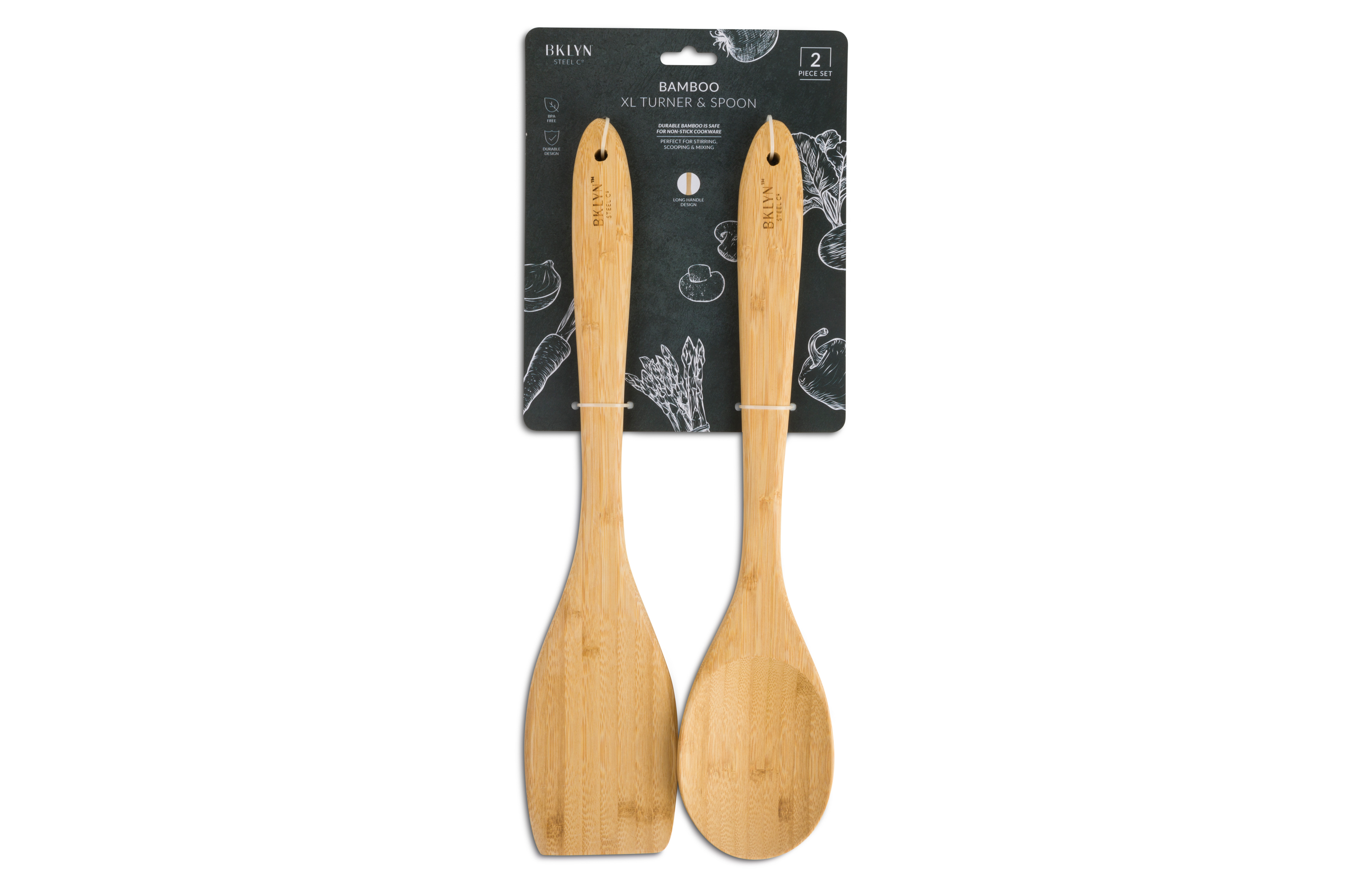 COOKING UTENSIL 2PC BAMBOO XL