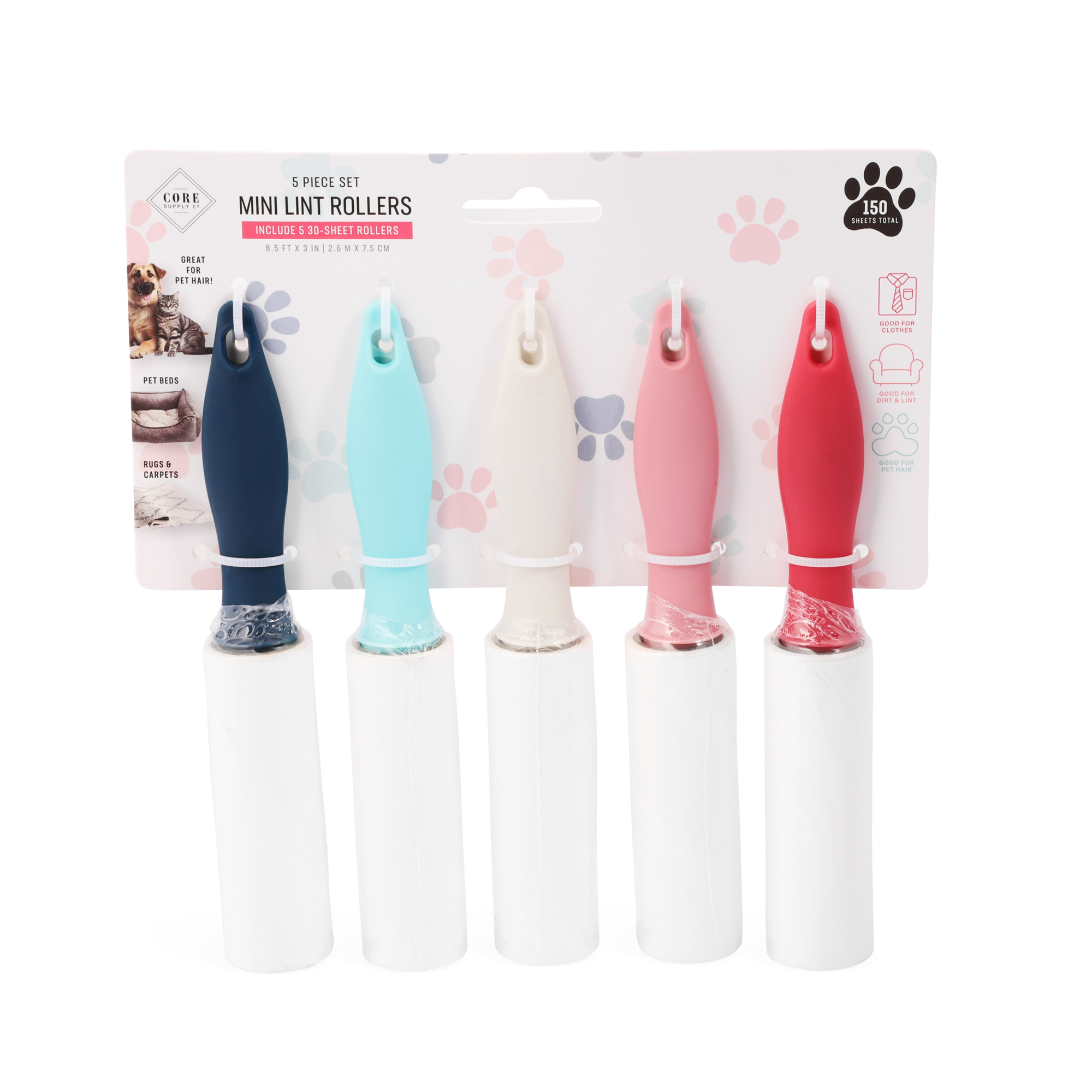 LINT MINI ROLLER 5PC SEATTLE
