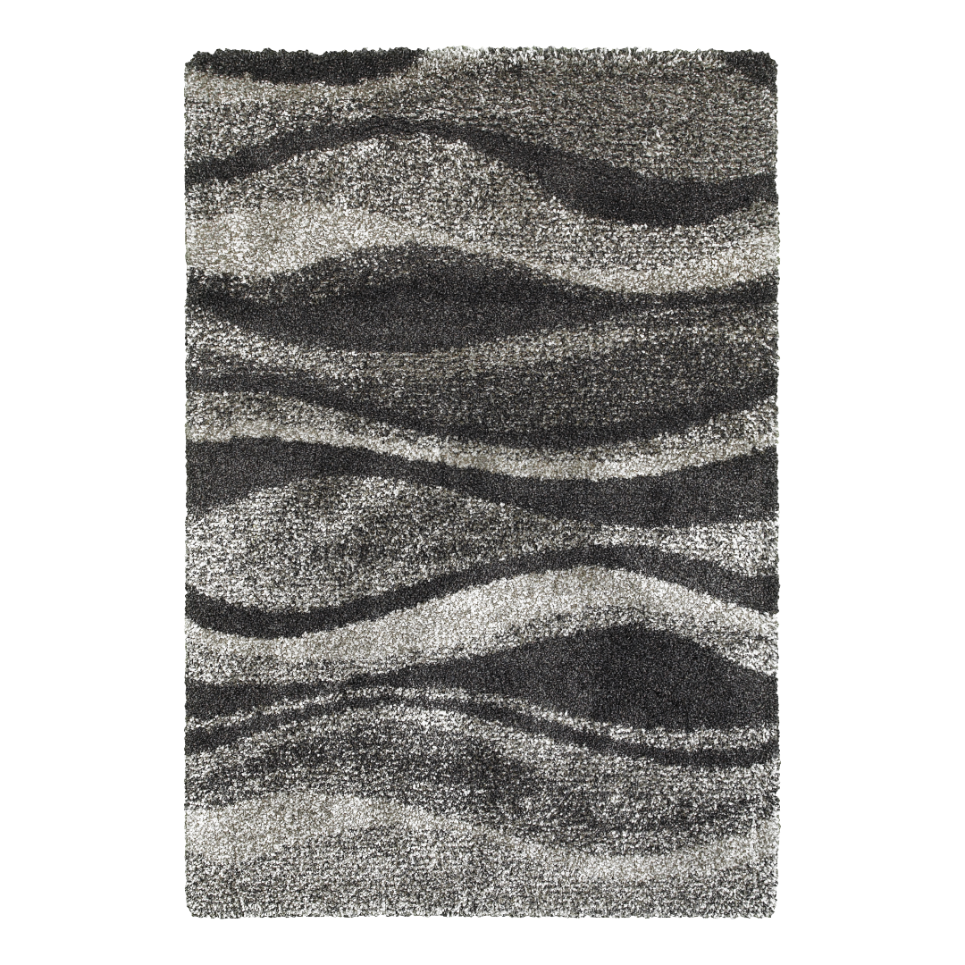 Henderson 5992E Grey/ Charcoal Indoor Area Rug - 5'3" x 7'6"