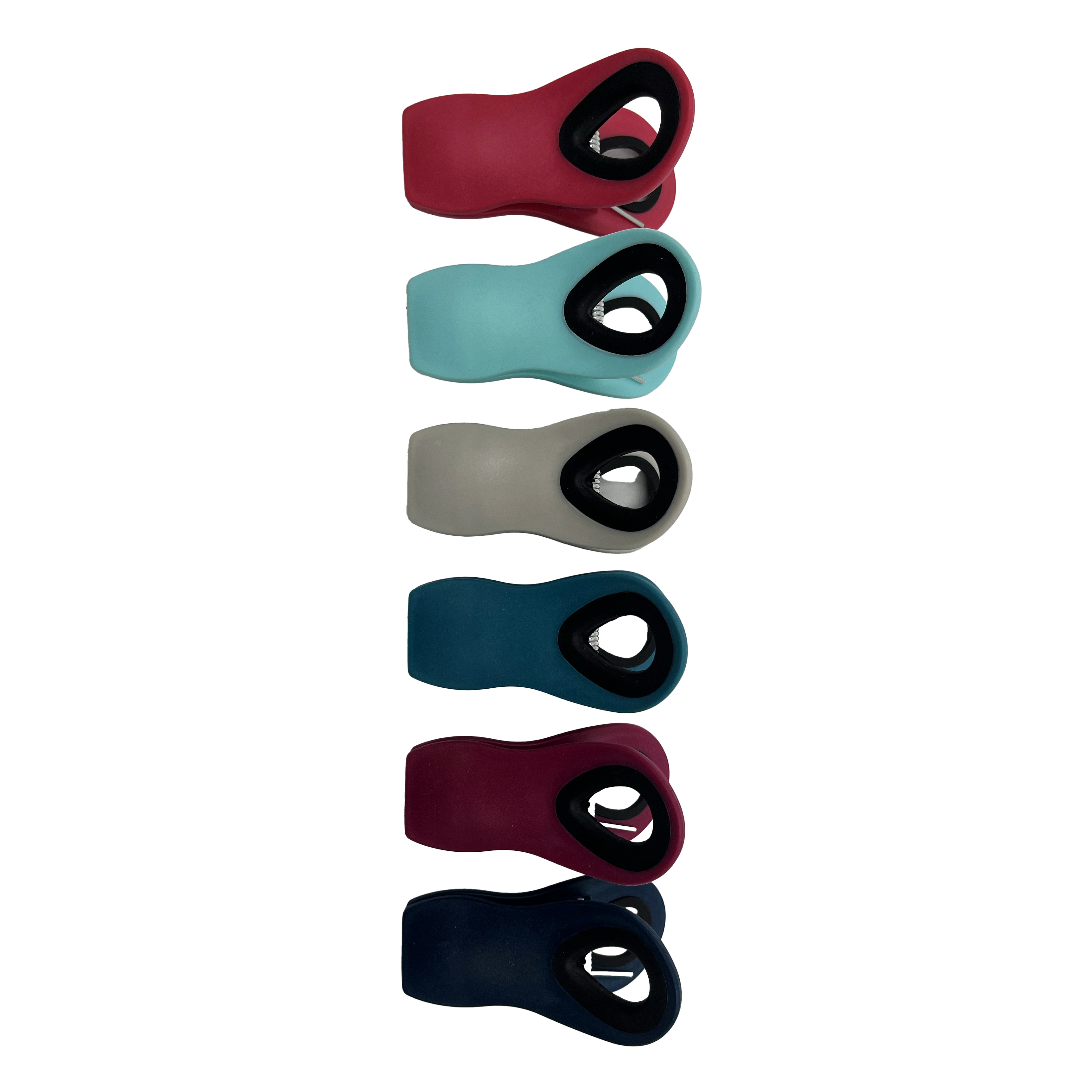 BAG CLIPS 6PC MAGNTC BERRY BLISS