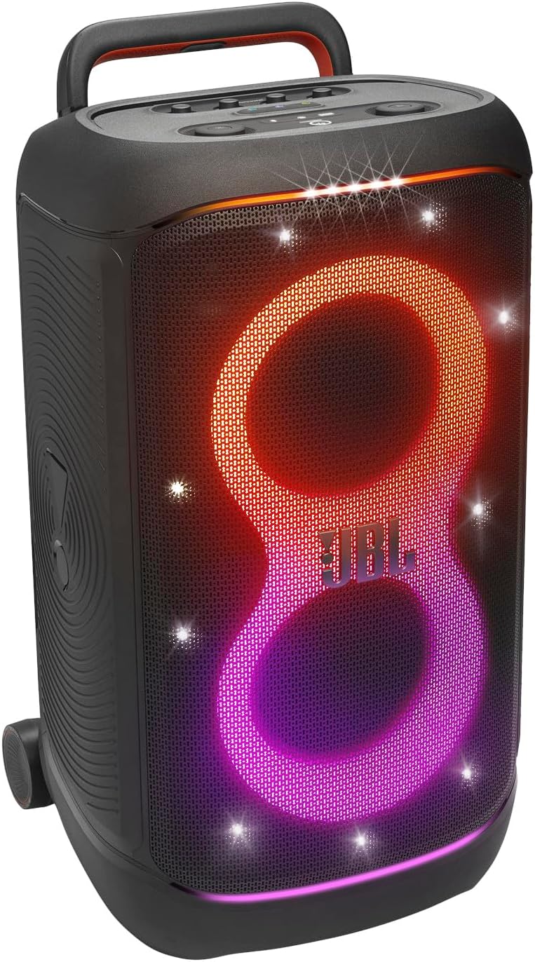 SPEAKER PRTBL W/TELSC HNDLE BLK