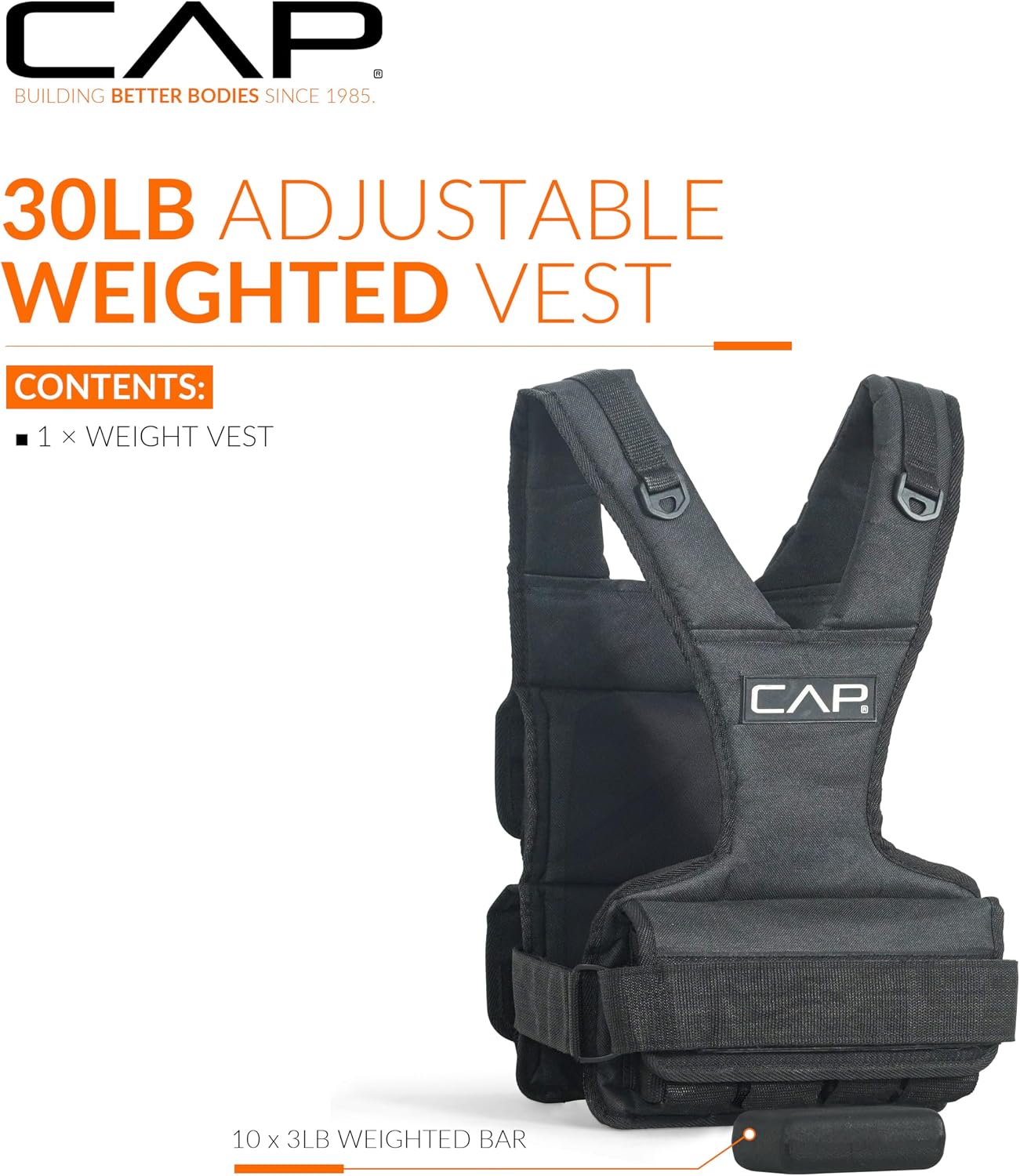 WEIGHTED VEST ADJ. 30LB