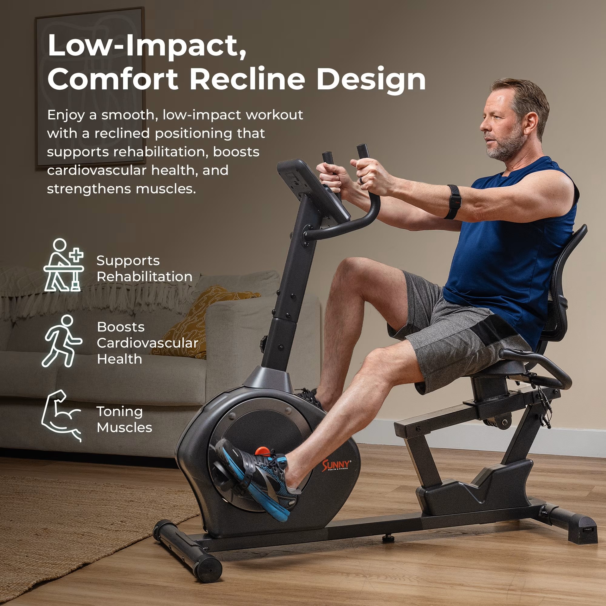 RECUMBENT EXCERCISE BIKE SUNNY