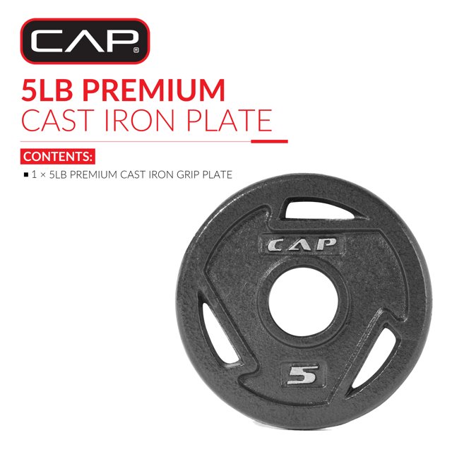 OLYMPIC PLATE 5LB BLACK