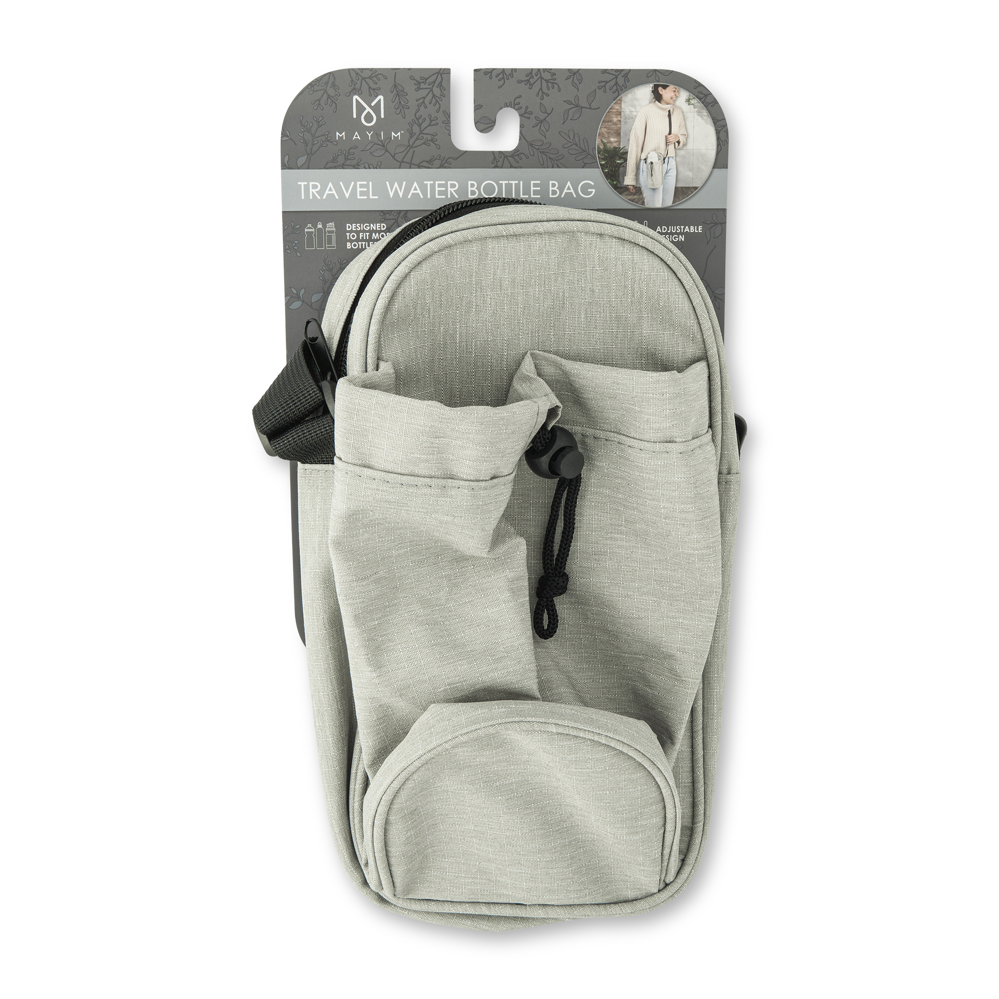CROSSBODY BAG WTR BTL GRAY
