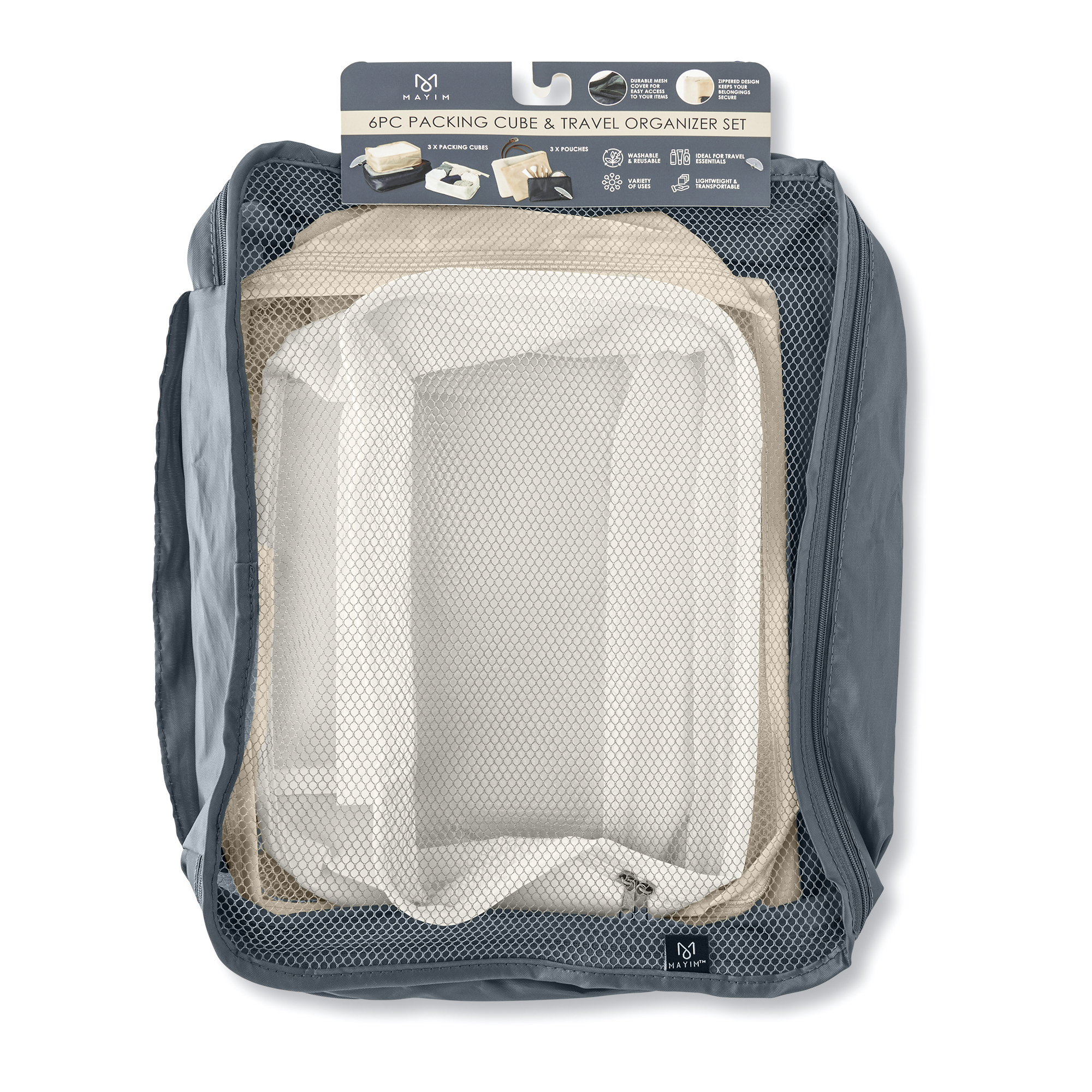 PACKING CUBE 6PC SET ASST