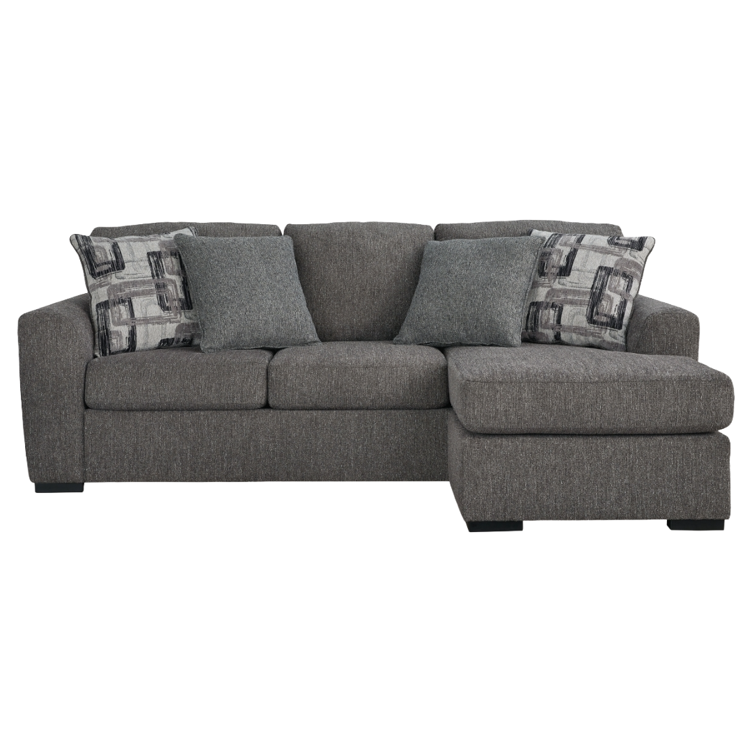 SOFA CHAISE GARDINER PEWTER *PS