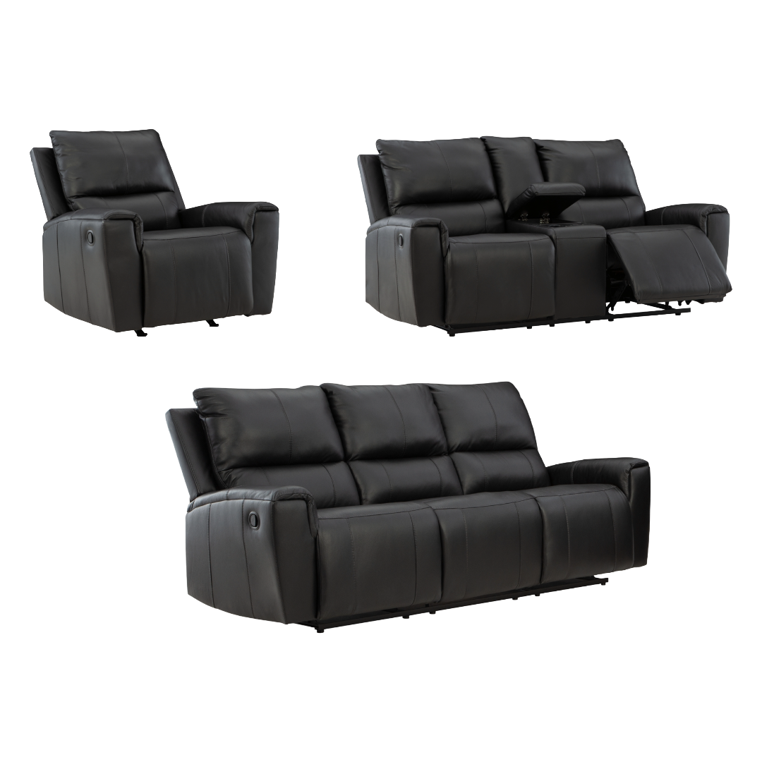 LOVESET,SOFA, RECLINER DANEMERE BLACK