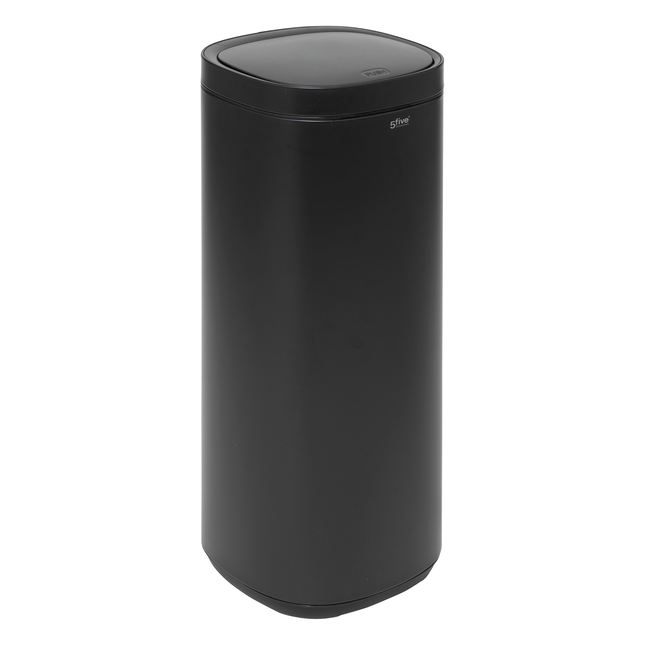 DUSTBIN MET 50L Black PUSH