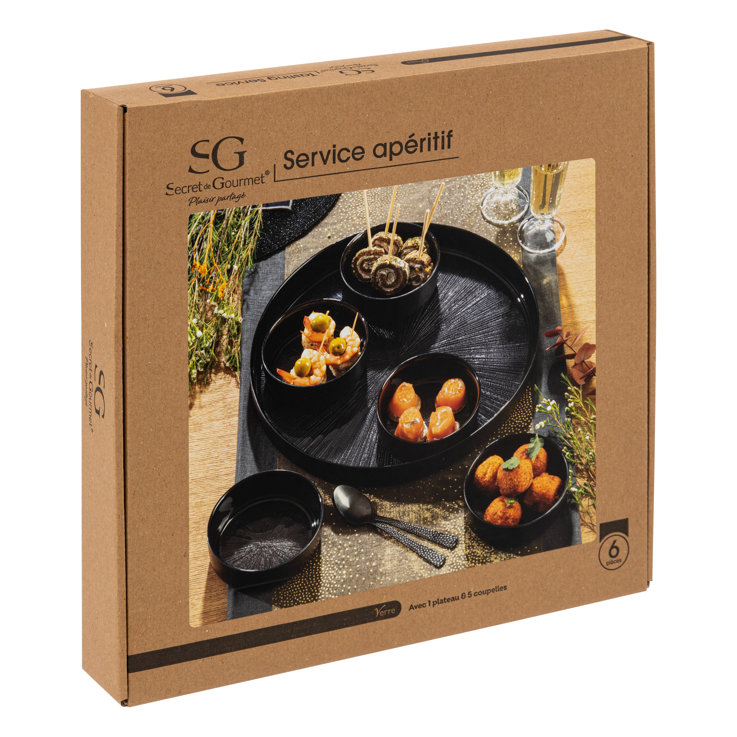 APPETIZER SET ASTRA Black 6P