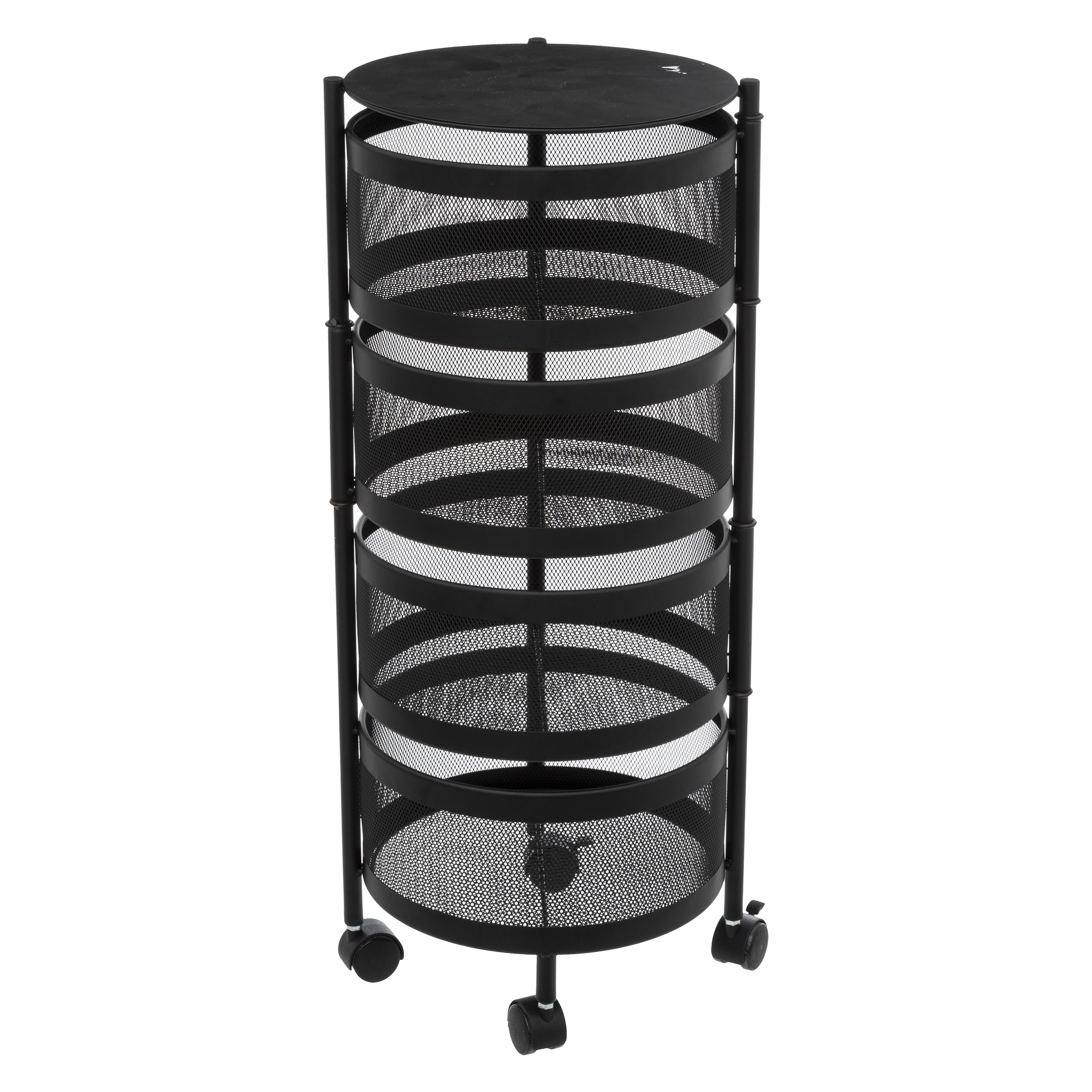 4 ROTATIVE BASKETS METAL TROLL