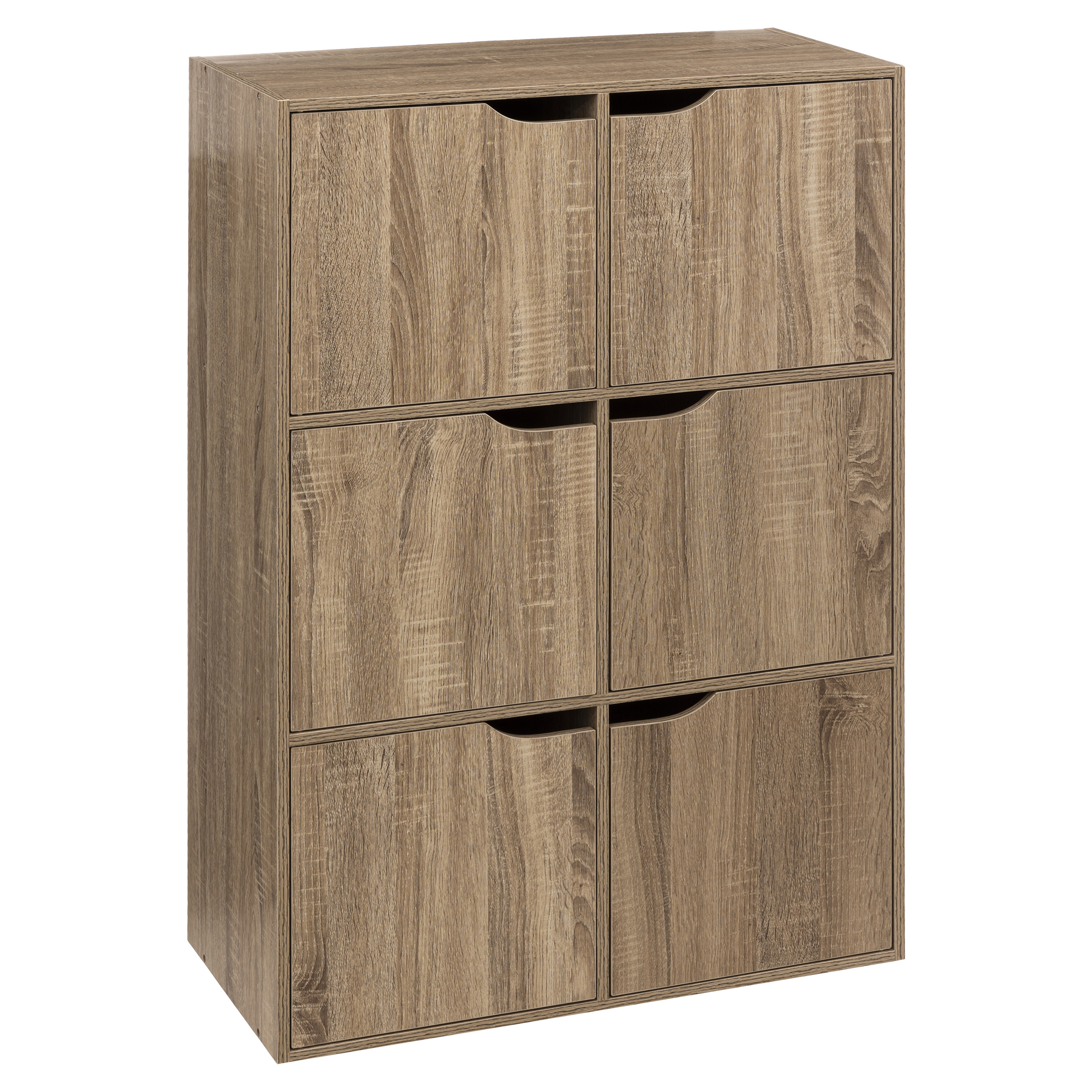 6 CPT SHELVES MIX N DOOR OAK