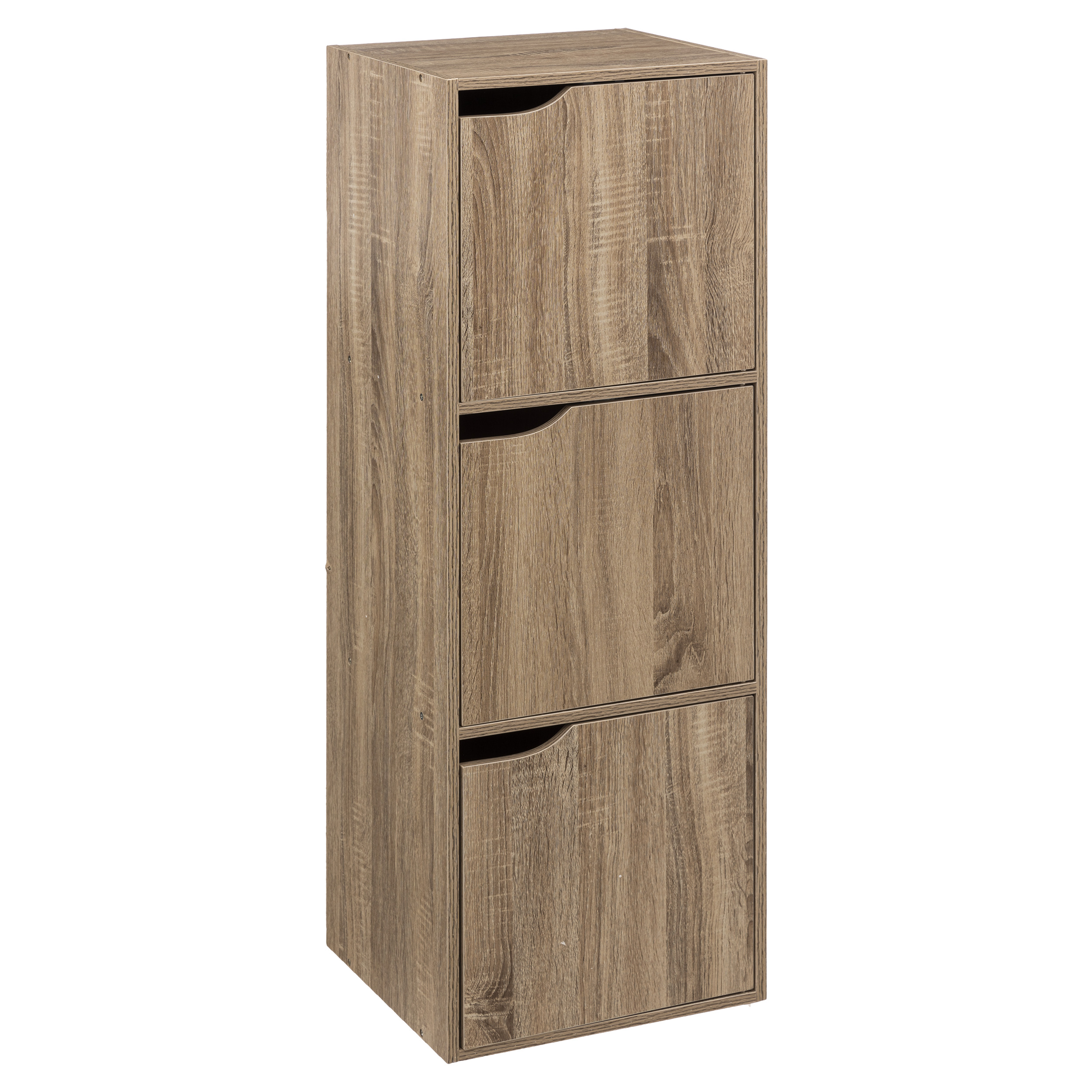3 CPT SHELF OAK MIX N DOOR