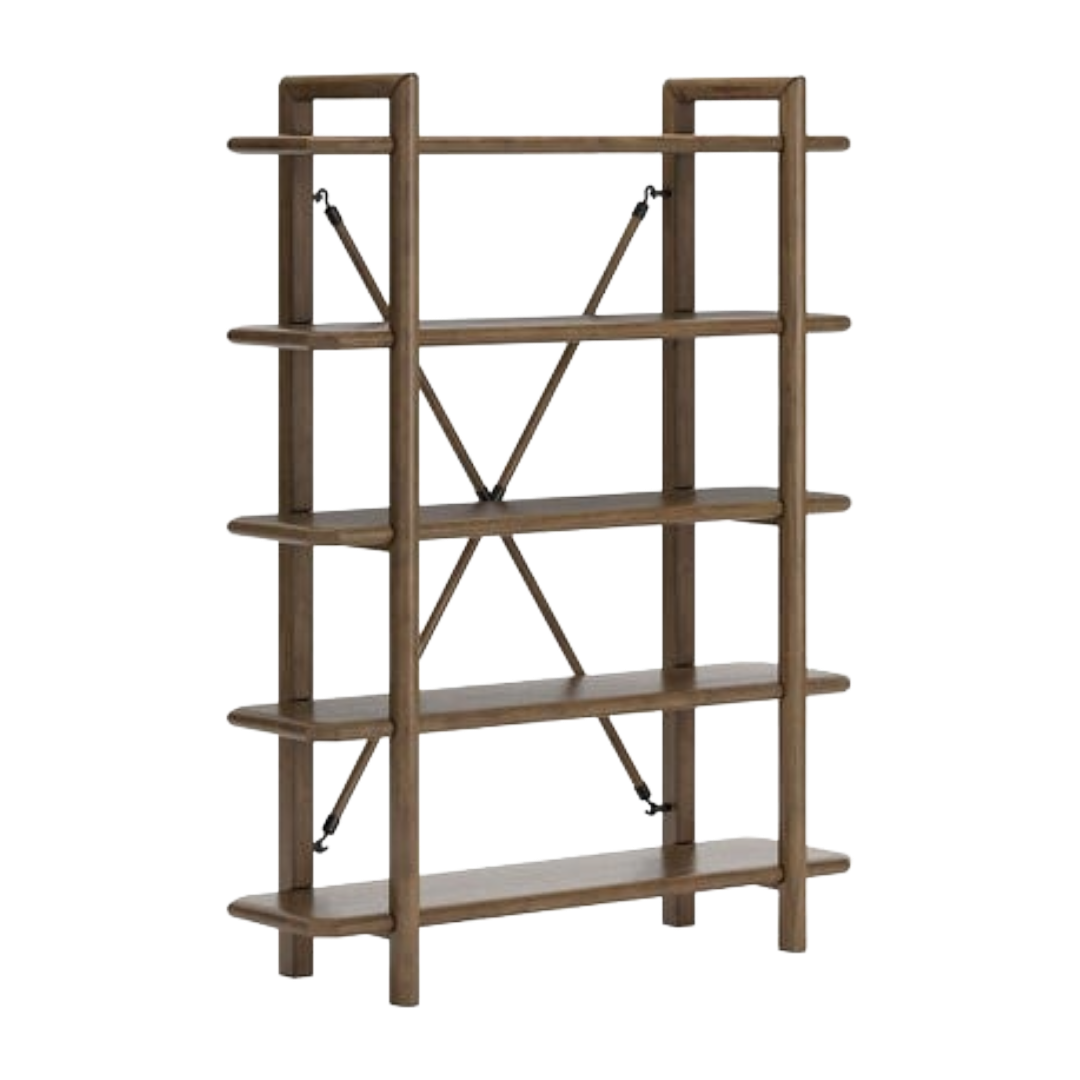 BOOKCASE 5 SHELF ROANHOWE BR *HB