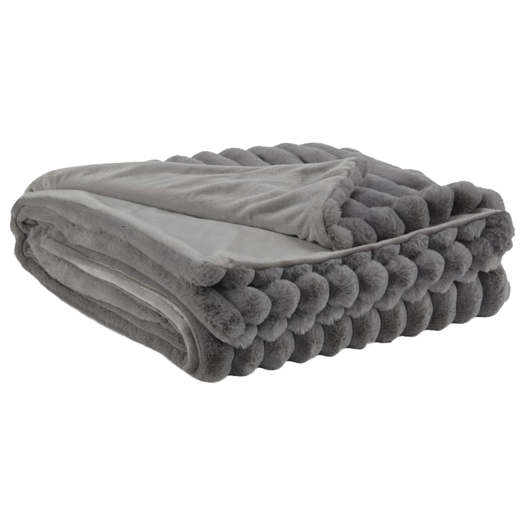 THROW BLANKET ALSONWELL PLUSH GY