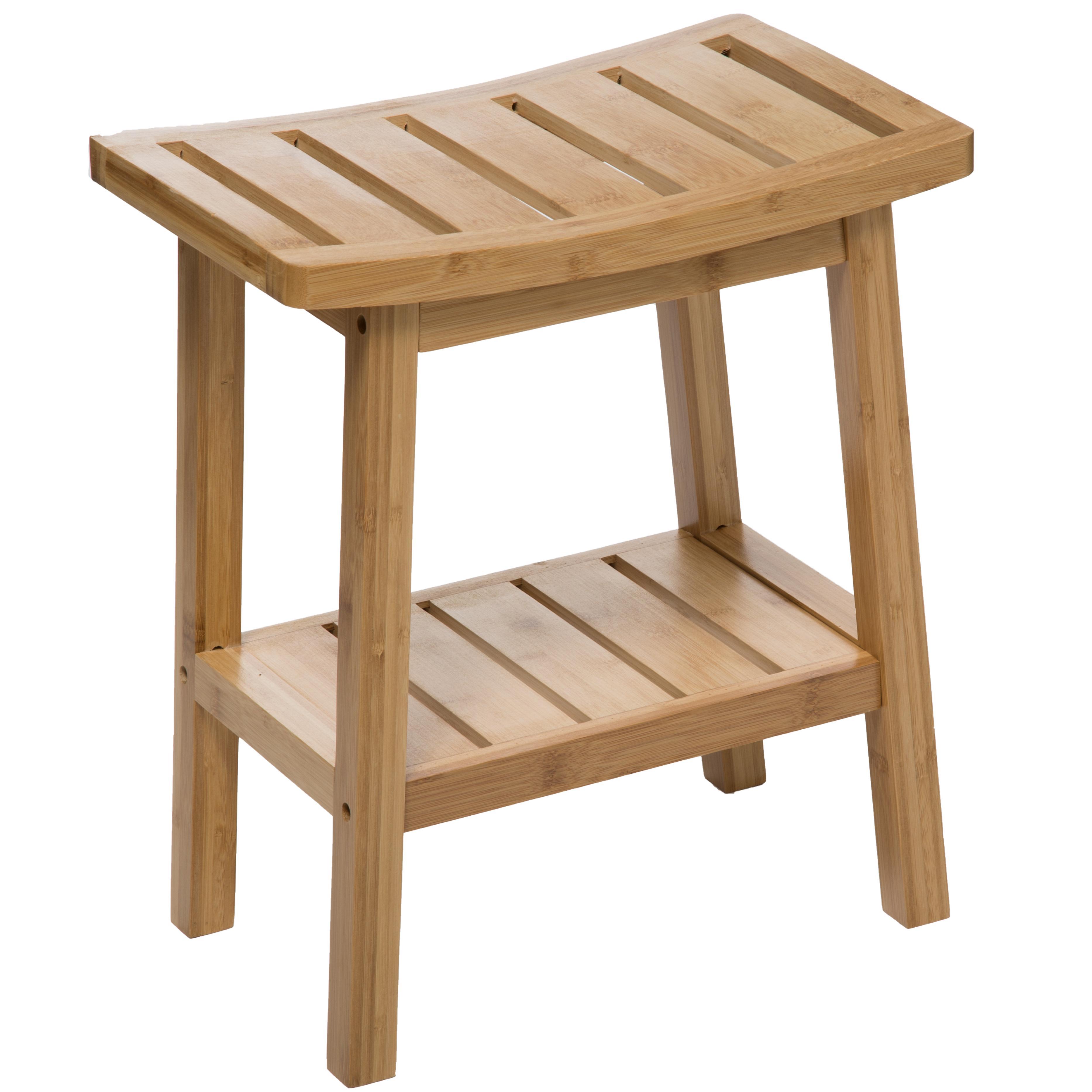 BAMBOO STORAGE BENCH