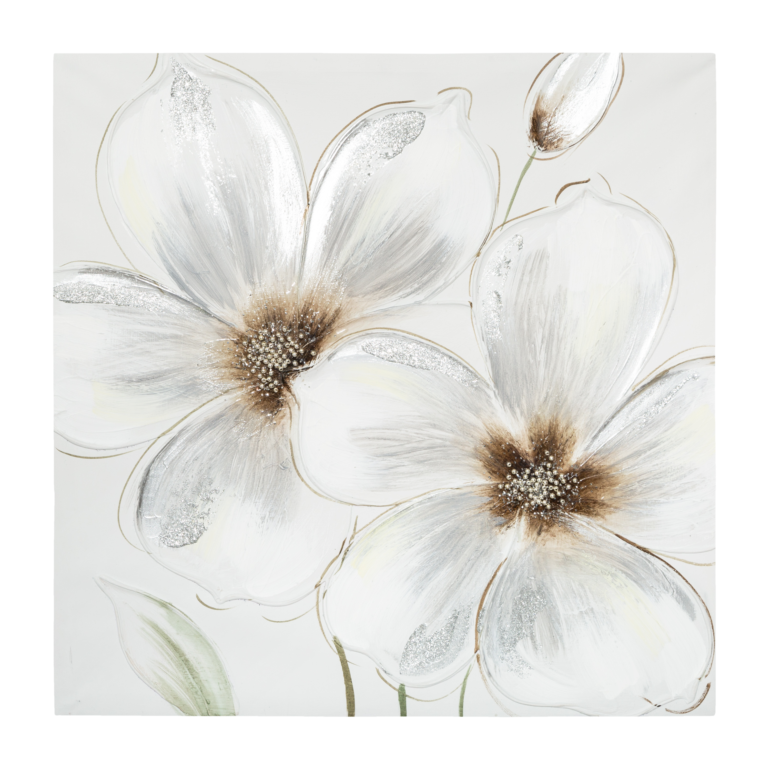 FLOWER PAINT CANVAS 48X48