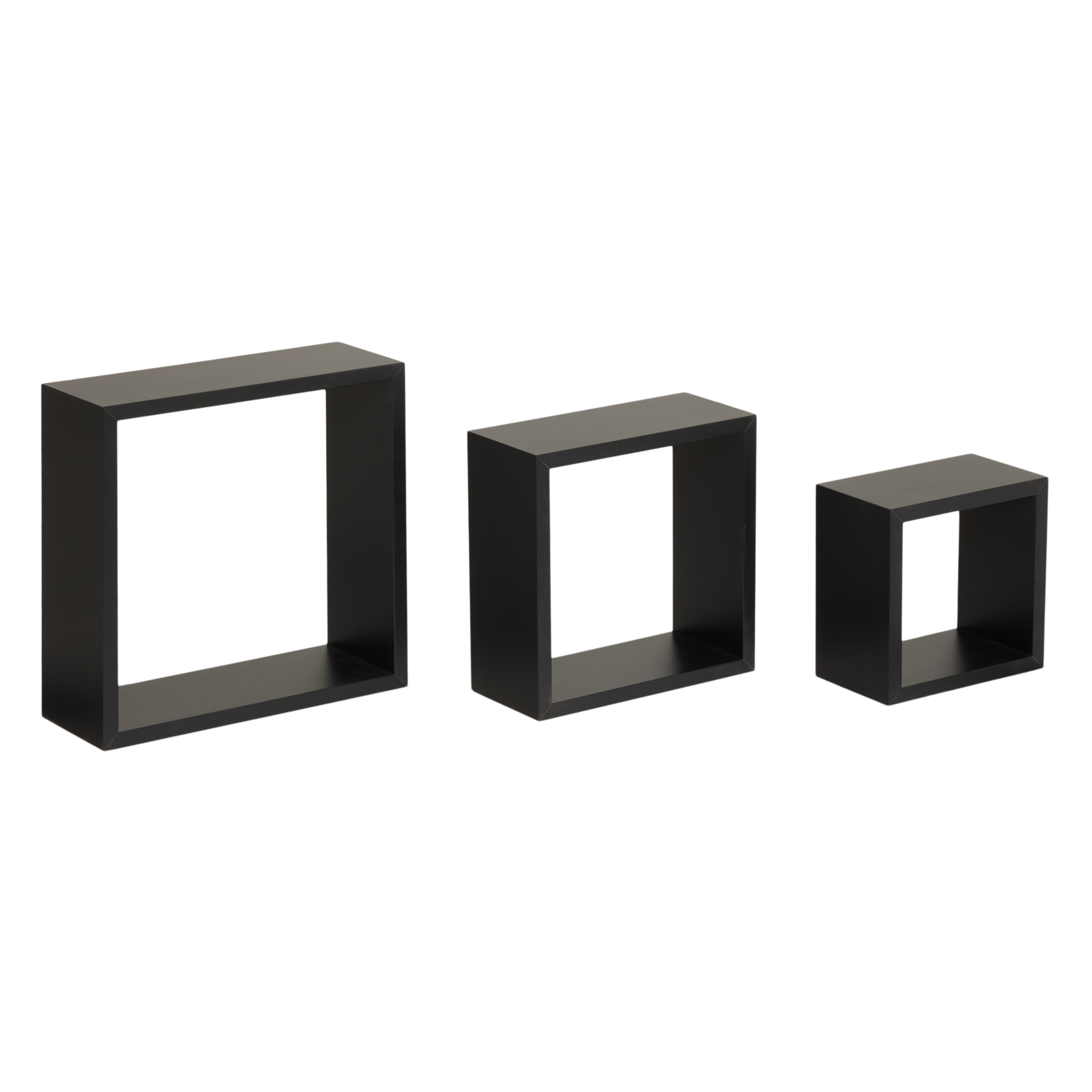 WALL SHELF CUBE Black S X3