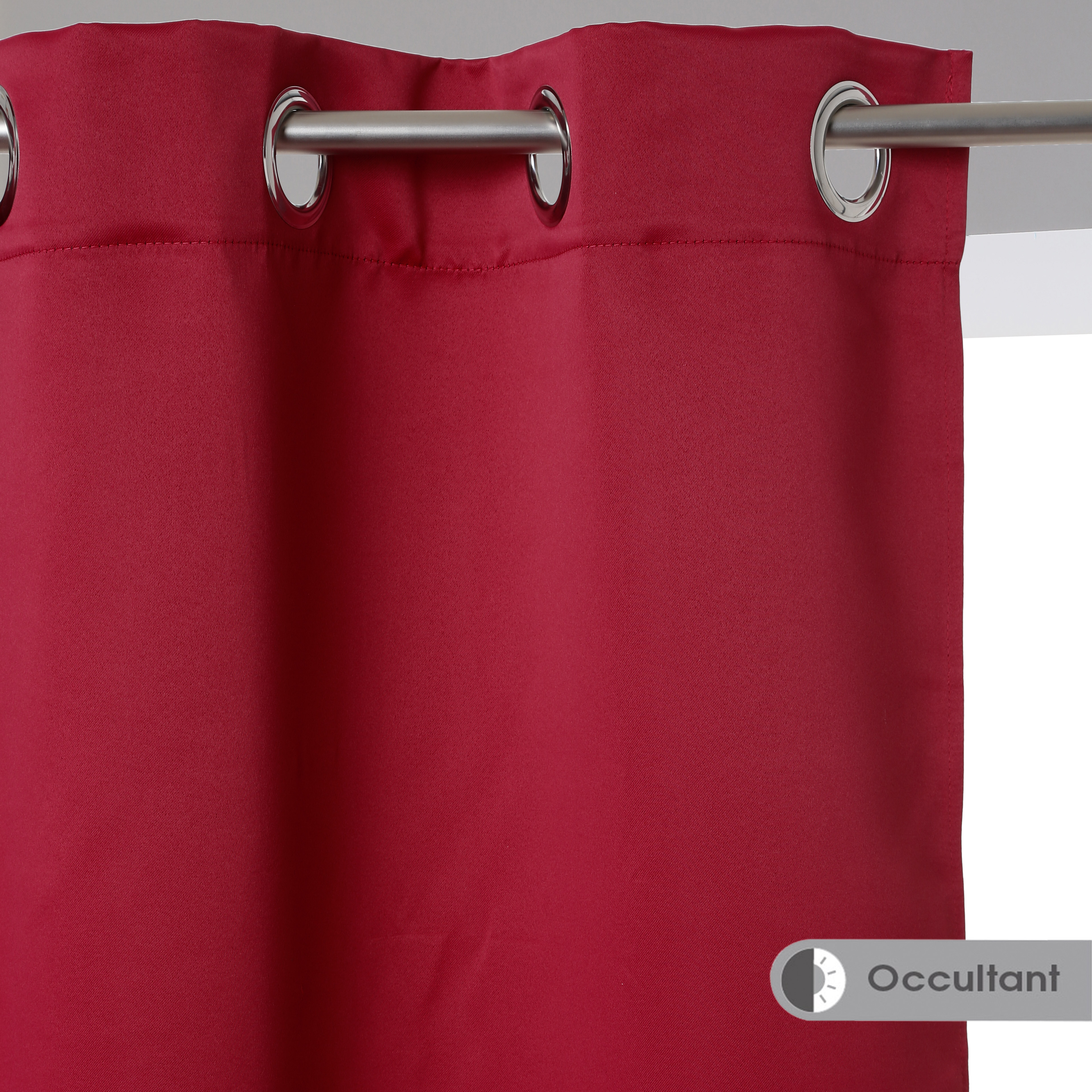 BlackOUT CURT RED 135X240 X2